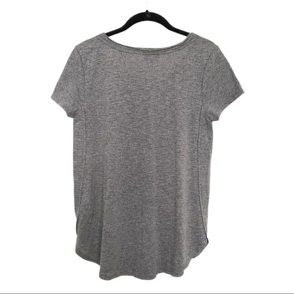 Modcloth Grey  Capped Sleeve Round Neck Tee Shirt - Picture 2 of 10